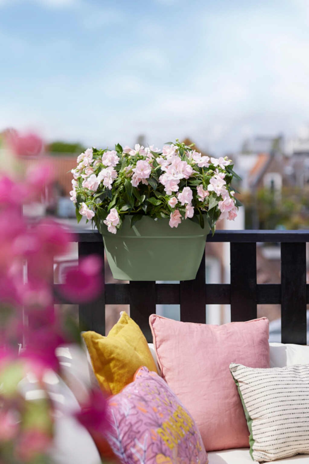 Elho Vibia Campana Flower Bridge 40 Pistachegroen
