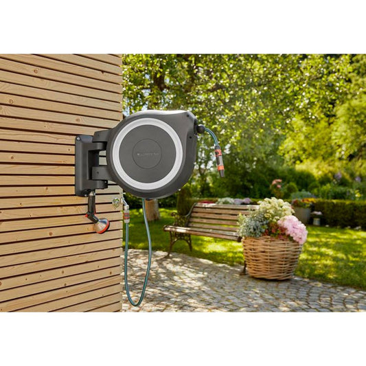 Gardena Wandslangenbox 25 Meter Rollup Wit