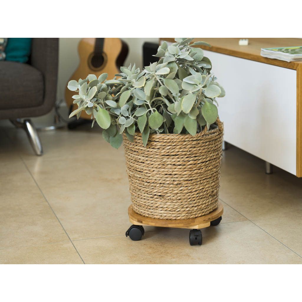 Nature Planttrolley Bamboe 30 Cm Rond