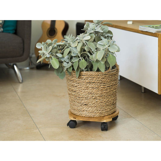 Nature Planttrolley Bamboe 30 Cm Rond