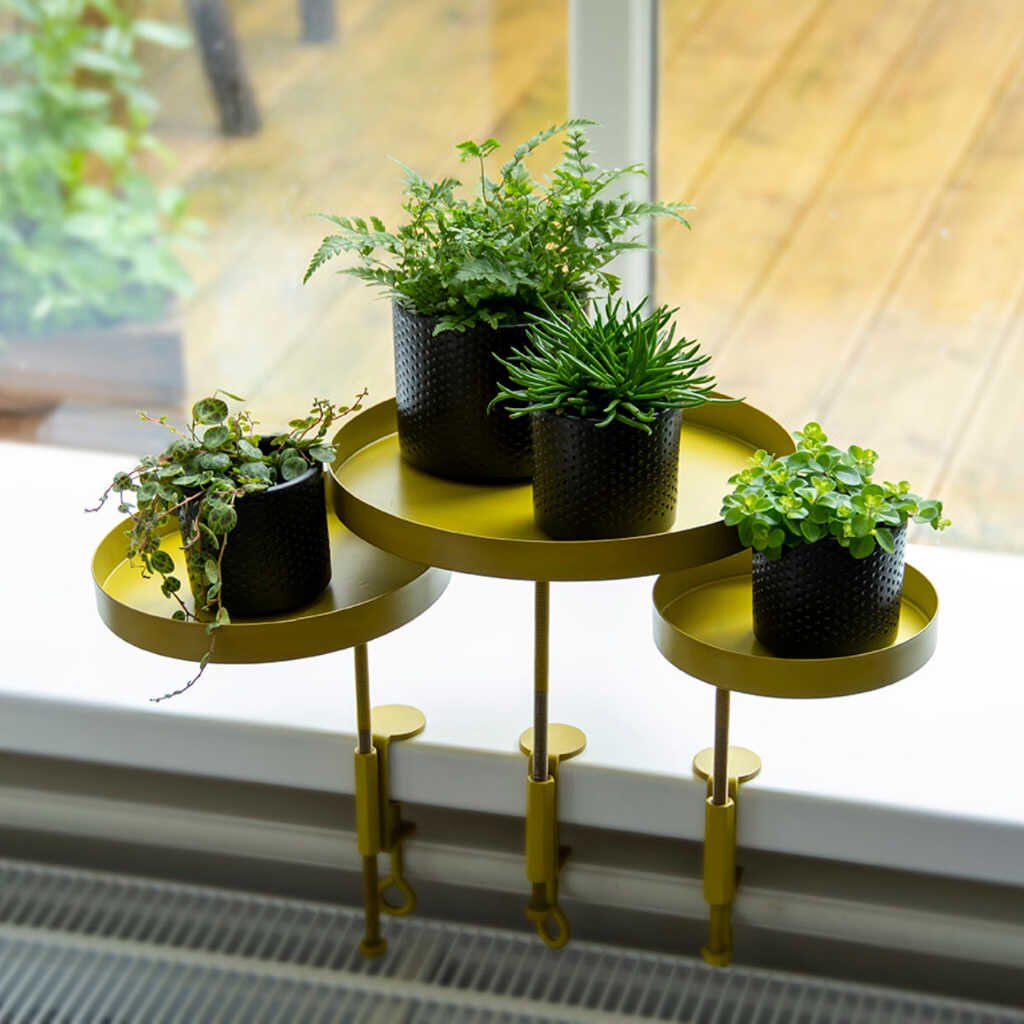 ESSCHERT DESIGN Vensterbankklem Met Plateau Goud M