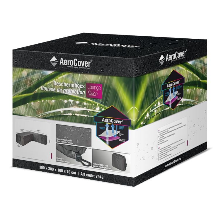  Aerocover Loungeset Hoes Hoek L-vorm 300x300x100x70 Cm