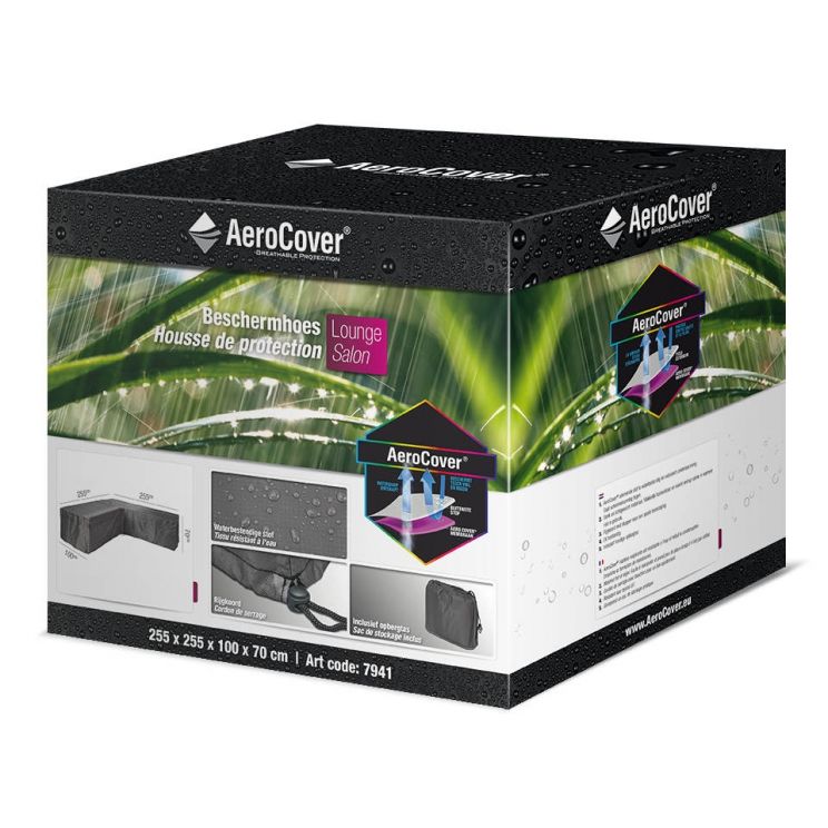  Aerocover Loungesethoes Hoek L-vorm 255x255x100x70 Cm