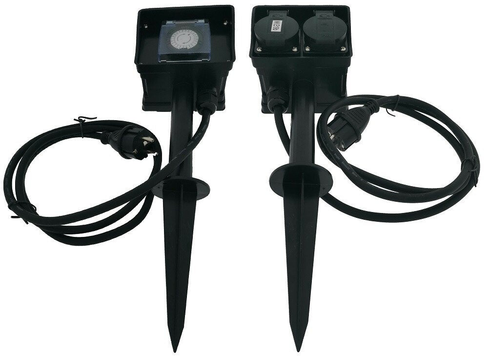 Calex Tuincontactdoos 2-v En Timer