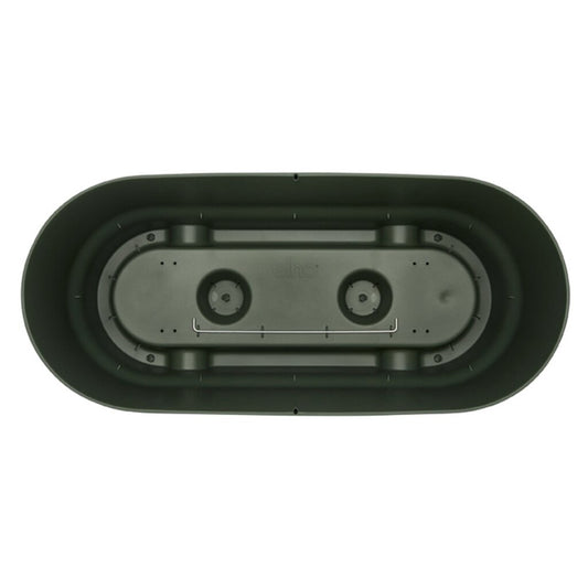  Elho Greenville Terrace Trough 60 Wheels Leaf Green
