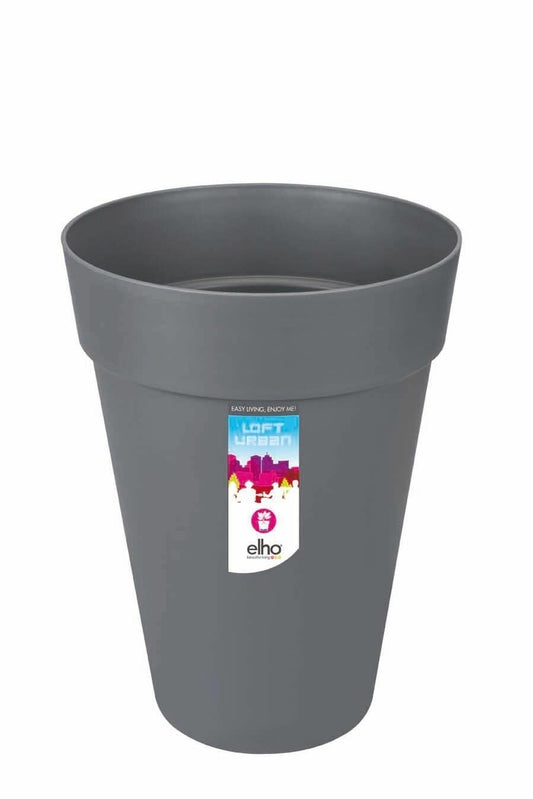  Elho Loft Urban Round High 35 Antraciet