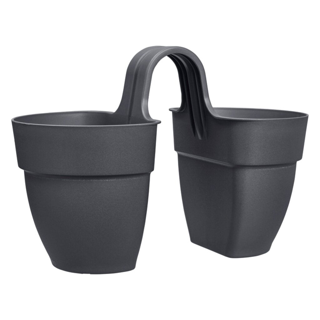  Elho Vibia Campana Flower Twin 21 Anthraciet