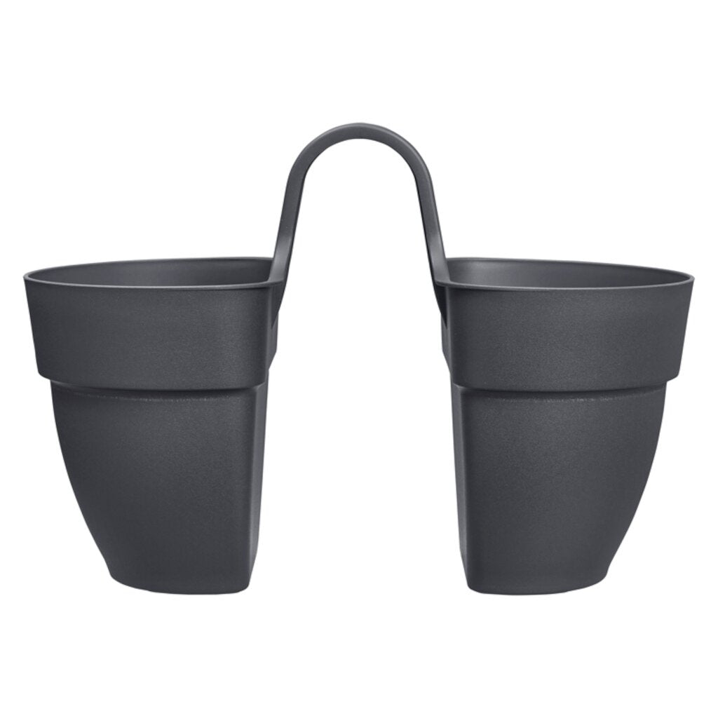  Elho Vibia Campana Flower Twin 21 Anthraciet