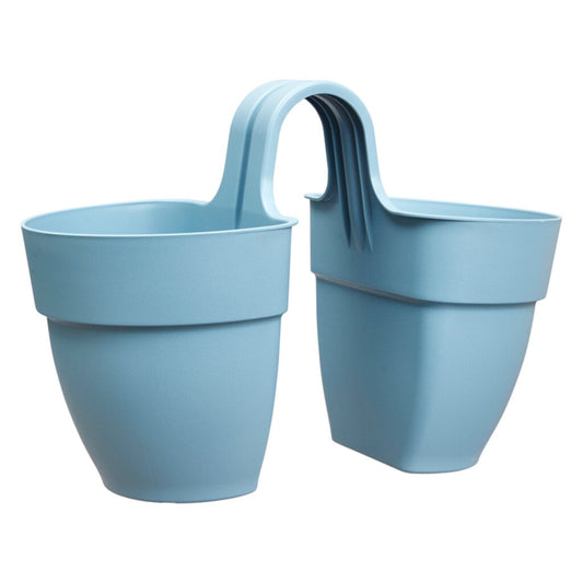  Elho Vibia Campana Flower Twin 21 Vintage Blauw