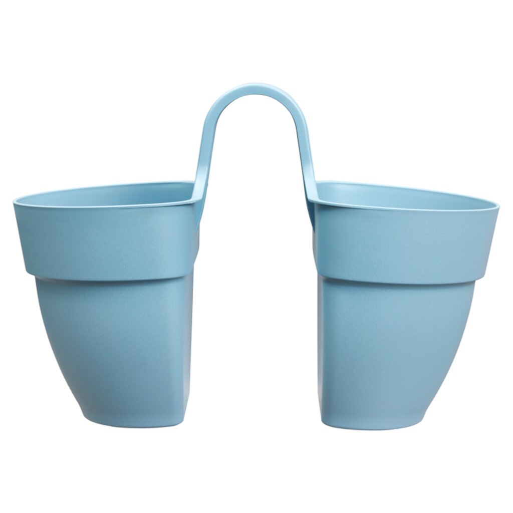  Elho Vibia Campana Flower Twin 21 Vintage Blauw
