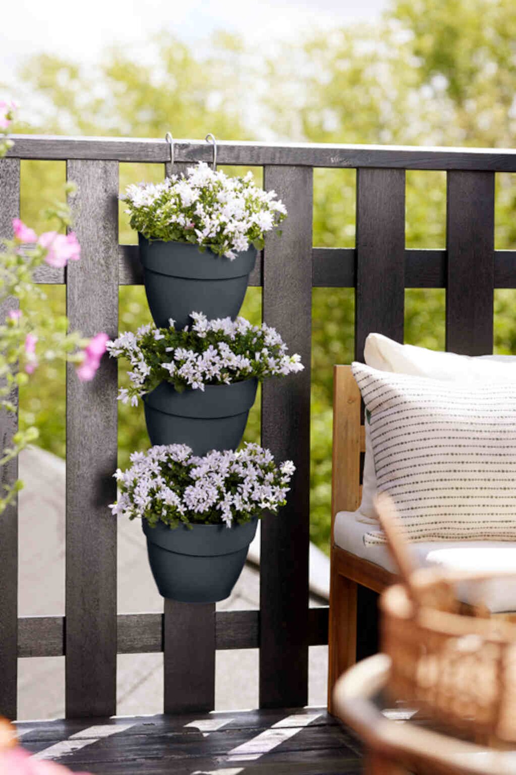  Elho Vibia Campana Vertical Forest Antraciet