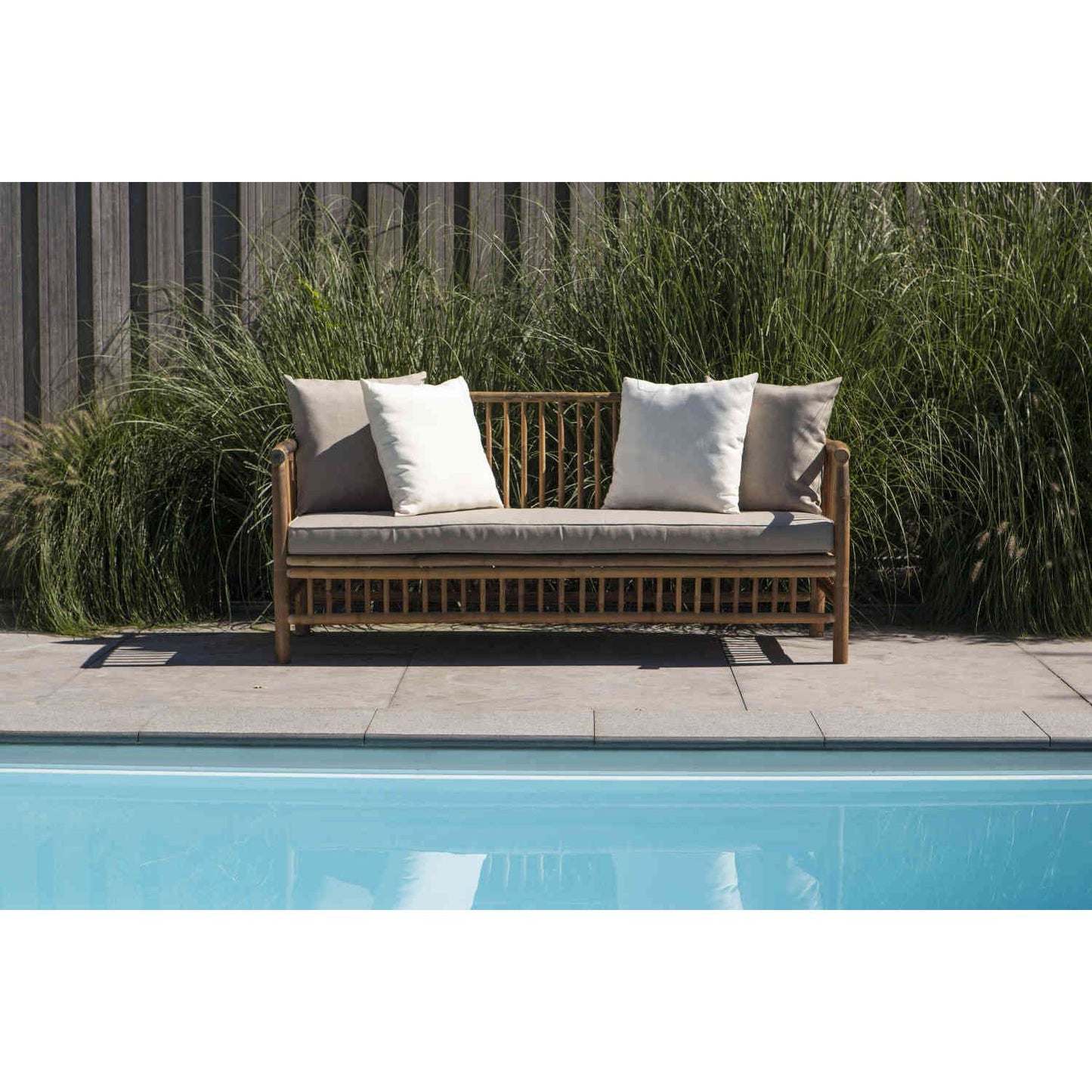  Exotan Bamboo Bank Met Kussens