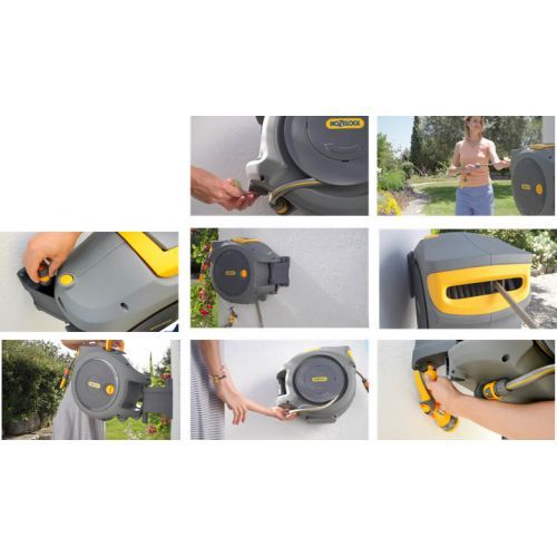  Hozelock Auto Reel Wandslangbox 20 Meter Grijs