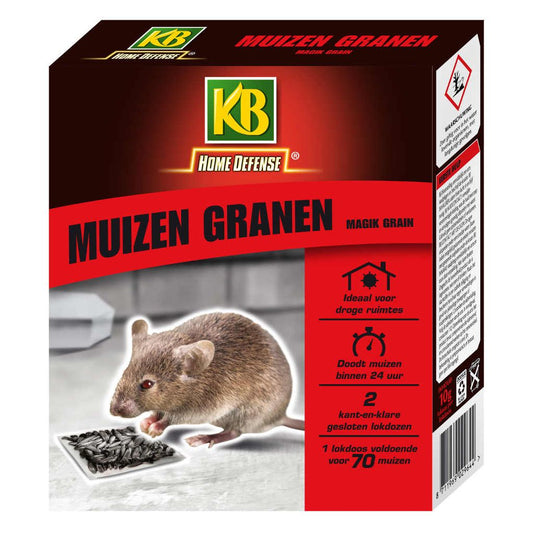  KB Muizen Granen Zwart Magik Grain 2 Stuks