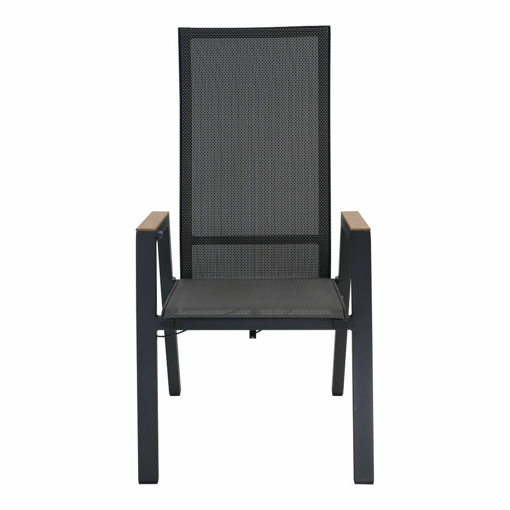  Lesli Verstelbarestoel Amir Teak Negro