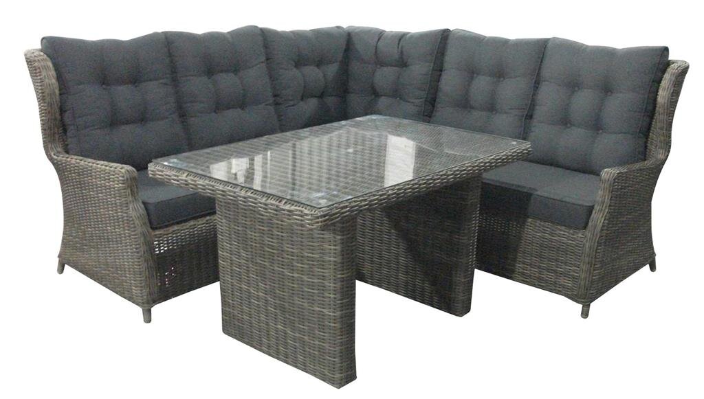  MeSaMi Ibiza Lounge Hoekset Light Kobo Grey