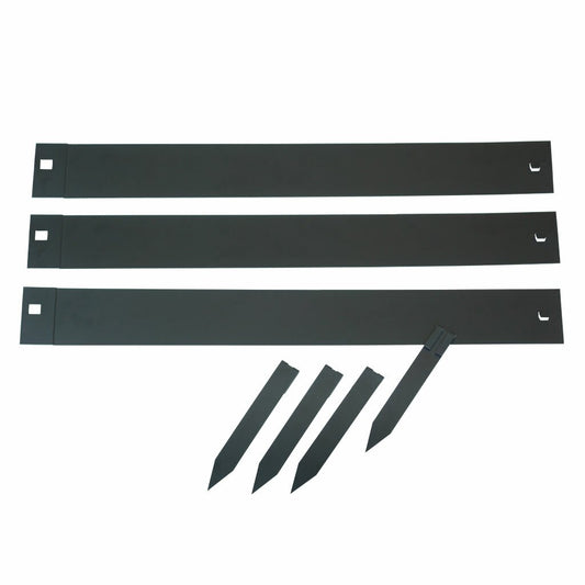  Nature Grasrand Set Zwart 3 X 91 Cm