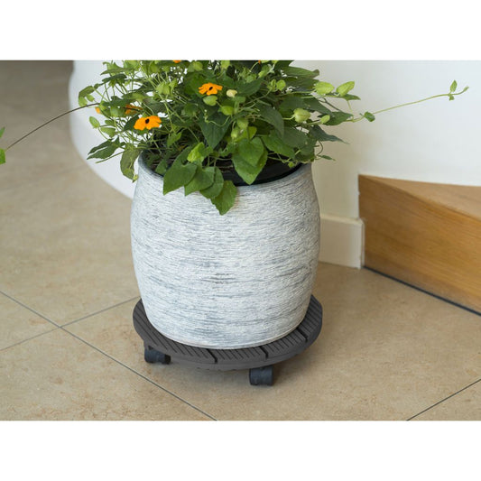  Nature Planttrolley Antraciet 30 Cm Rond