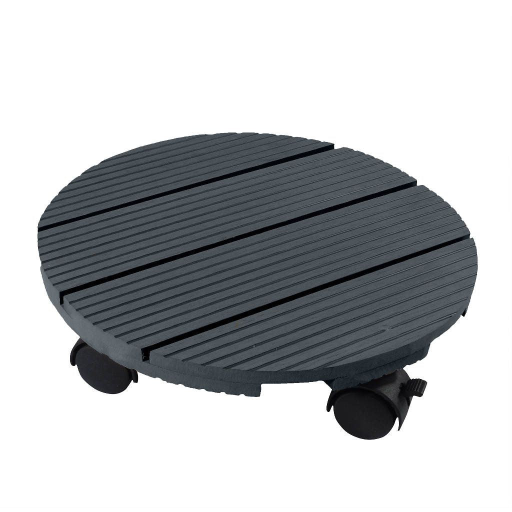  Nature Planttrolley Antraciet 30 Cm Rond