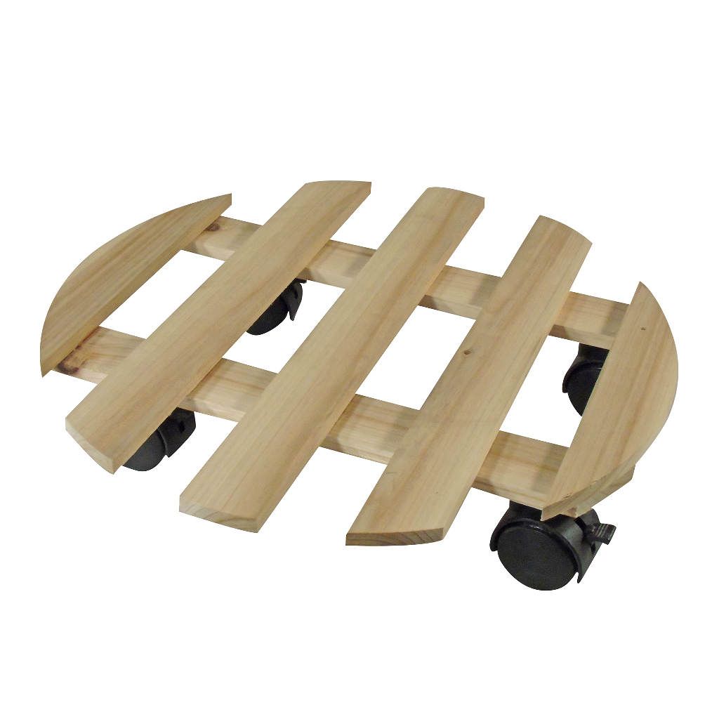  Nature Planttrolley Hout 35 Cm Rond