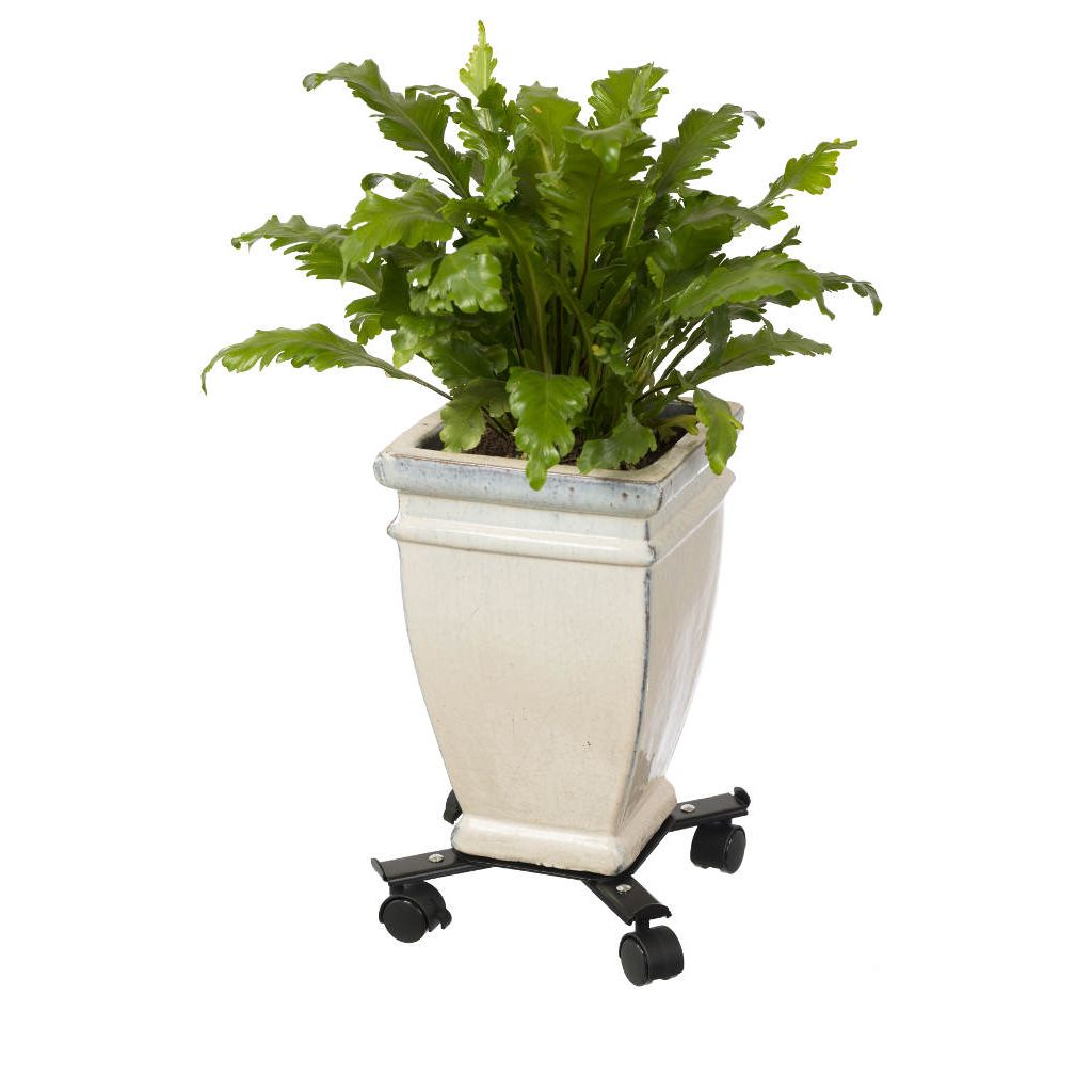  Nature Planttrolley Metaal Zwart 29 - 51 Cm Vierkant