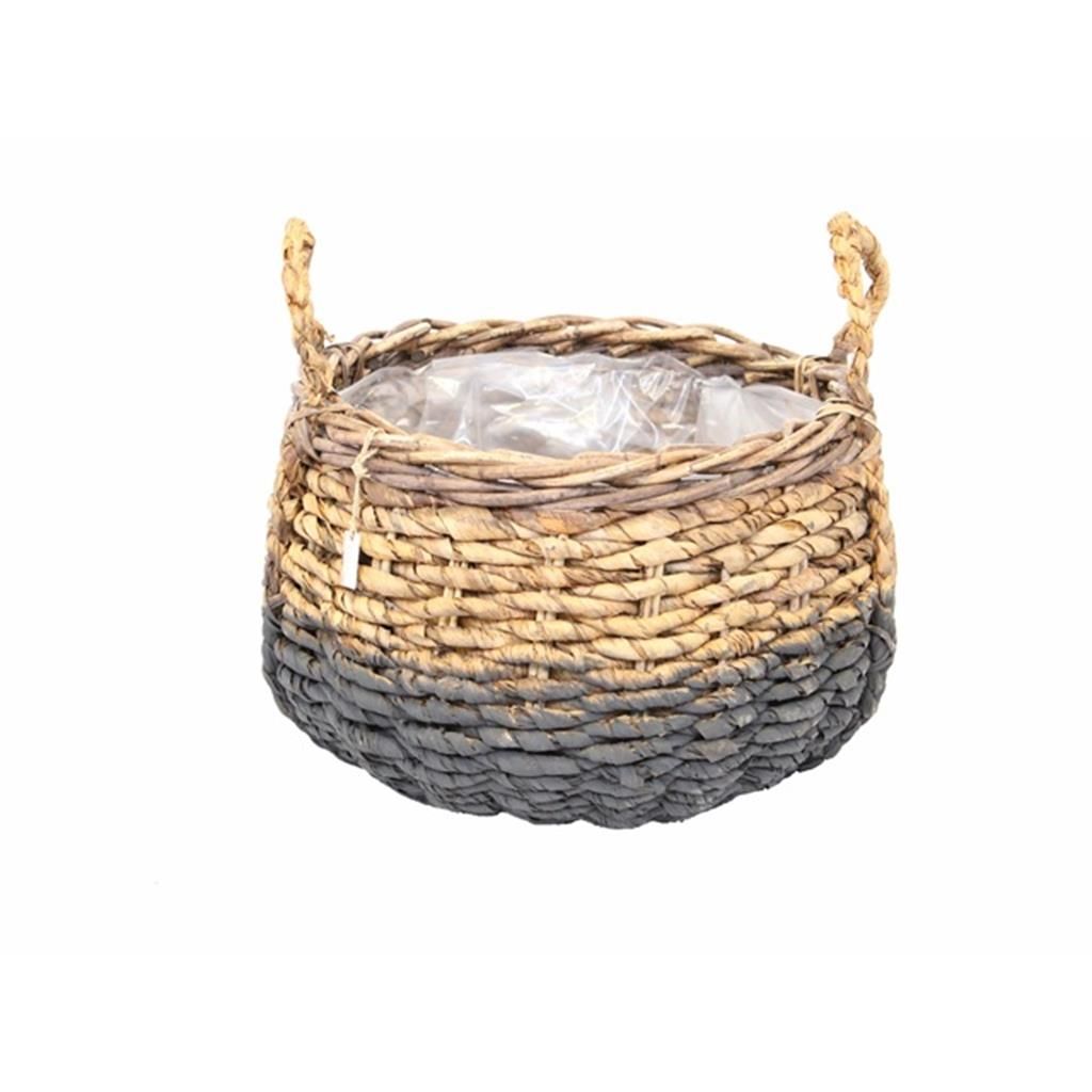  Van Der Leeden Rotan Mand 46 Cm Zwart / Bruin