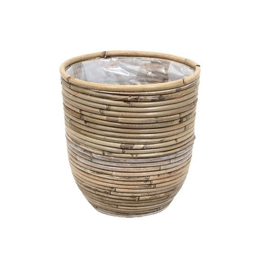  Van Der Leeden Rotan Pot Streep 20 Cm Naturel