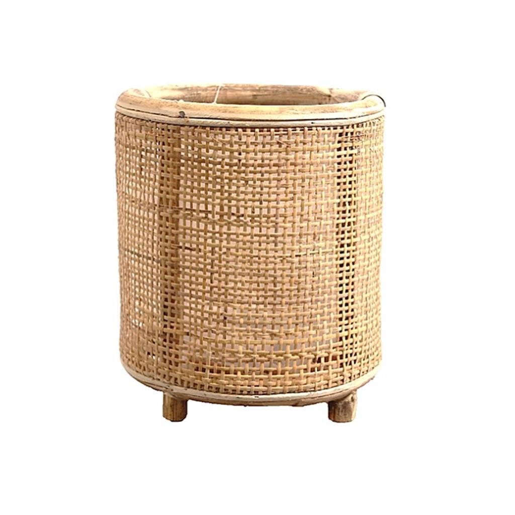  Van Der Leeden Rotan Webbing Bloempot 22 Cm Naturel