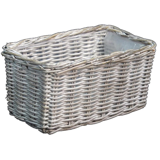  Van Der Leeden Rotanmand Antique 40 Cm White Wash