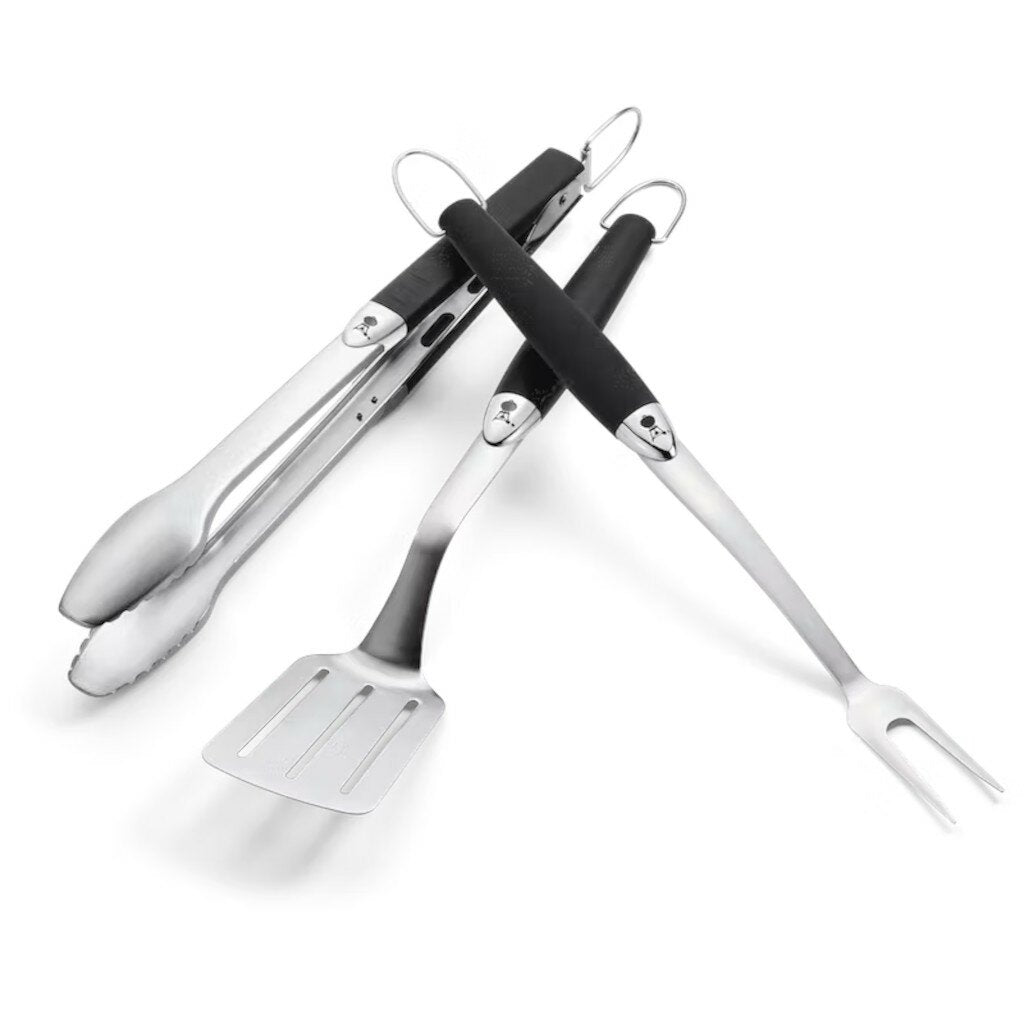  Weber Gereedschapset Rvs Zwart 3-delig