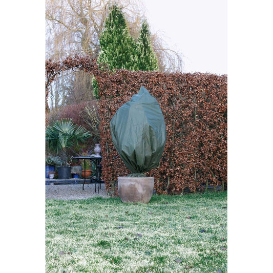 Nature Winterafdekhoes Met Koord D 75 Cm H 1,5 Meter Groen